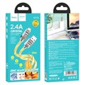 Кабель Hoco U113, Lightning - USB, 2.4 А, 1 м, оплётка силикон, золотистый 9881435 - фото 16799889 Кабель Hoco U113, Lightning - USB, 2.4 А, 1 м, оплётка силикон, золотистый 9881435 - фото 16799889