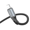 Кабель Hoco X92, Lightning - USB, 2.4 А, 3 м, оплётка силикон, чёрный 9881438 - фото 16799915