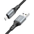 Кабель Hoco X92, MicroUSB - USB, 2.4 А, 3 м, оплётка силикон, чёрный 9881439 - фото 16799923 Кабель Hoco X92, MicroUSB - USB, 2.4 А, 3 м, оплётка силикон, чёрный 9881439 - фото 16799923