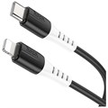 Кабель Hoco X82, Type-C - Lightning, 3 А, 1 м, оплётка силикон, чёрный 9881451 - фото 16799952