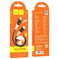 Кабель Hoco X82, Type-C - Lightning, 3 А, 1 м, оплётка силикон, чёрный 9881451 - фото 16799955