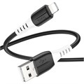 Кабель Hoco X82, Lightning - USB, 2.4 А, 1 м, оплётка силикон, чёрный 9881455 - фото 16799971