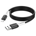 Кабель Hoco X82, Lightning - USB, 2.4 А, 1 м, оплётка силикон, чёрный 9881455 - фото 16799972