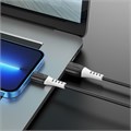 Кабель Hoco X82, Lightning - USB, 2.4 А, 1 м, оплётка силикон, чёрный 9881455 - фото 16799974