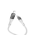 Кабель Hoco U115, Type-C - Lightning, 1.2 м, прозрачный,передача данных,оплётка нейлон,серый 9881482 - фото 16800049 Кабель Hoco U115, Type-C - Lightning, 1.2 м, прозрачный,передача данных,оплётка нейлон,серый 9881482 - фото 16800049