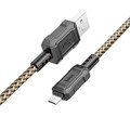 Кабель Hoco X94, Micro USB - USB, 2.4 А, 1 м, передача данных, ПВХ, золотистый 9881503 - фото 16800104