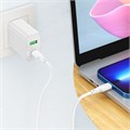 Кабель Hoco X93, Type-C - Lightning, 1 м, быстрая зарядка, передача данных, TPE, белый 9881507 - фото 16800114