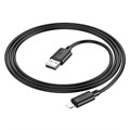 Кабель Hoco X88, Lightning - USB, 2.4 А, 1 м, ПВХ, чёрный 9881520 - фото 16800161