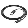 Кабель Hoco X88, Micro USB - USB, 2.4 А, 1 м, ПВХ, чёрный 9881521 - фото 16800167