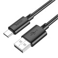Кабель Hoco X88, Type-C - USB, 3 А, 1 м, передача данных, ПВХ, чёрный 9881522 - фото 16800171