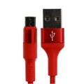 Кабель Hoco X26, Micro USB - USB, 2 А, 1 м, передача данных, оплётка нейлон, красный 9881546 - фото 16800208