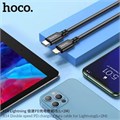 Кабель Hoco X14, Type-C - Lightning, 3 А, 2 м, быстрая зарядка, оплётка нейлон, чёрный 9881548 - фото 16800223