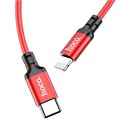 Кабель Hoco X14, Type-C - Lightning, 3.0 А, 3 м, быстрая зарядка, оплётка нейлон, красный 9881550 - фото 16800236