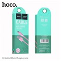 Кабель Hoco X2, Micro USB - USB, 2.4 А, 1 м, текстиль, розовый 9881560 - фото 16800257