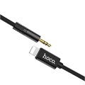 Аудио кабель Hoco UPA13, Jack 3.5 мм (m) - Lightning, 1 м, чёрный 9881586 - фото 16800350