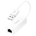 Адаптер Hoco UA22, USB-A - ethernet (100 Mб), 15 см, белый 9881640 - фото 16800445