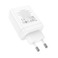 Сетевое зарядное устройство Hoco N33, 2 Type-C, 1 USB, 35 Вт, PD + QC, белое 9881650 - фото 16800504