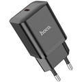 Сетевое зарядное устройство Hoco N27, 1 Type-C, 20 Вт, PD + QC, чёрное 9881655 - фото 16800522
