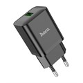 Сетевое зарядное устройство Hoco N26, 1 USB, 18 Вт, QC, чёрное 9881657 - фото 16800532 Сетевое зарядное устройство Hoco N26, 1 USB, 18 Вт, QC, чёрное 9881657 - фото 16800532