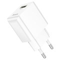 Сетевое зарядное устройство Hoco C98A, 1 USB, 18 Вт, QC, белое 9881709 - фото 16800652