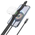Зарядное устройство Hoco CW45, беспроводное, 3 в 1, магнитное, PD, Type-C, 2 А, чёрное 9881737 - фото 16800712