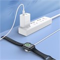 Зарядное устройство для Hoco CW39C, беспроводное, для смарт-часов, Type-C, 1.2 м, 1 А, белое 9881740 - фото 16800742