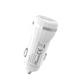 Автомобильное зарядное устройство Hoco Z27А, 1 USB, 18 Вт, 3 А, белое 9881813 - фото 16800977