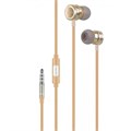 Наушники Hoco M16, проводные, вкладыши, микрофон, 1.2 м, золотистые 9881940 - фото 16801172