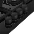 Варочная поверхность  Beko HILG 642C5 SB, газовая, 4 конфорки, чёрная 10680105 - фото 16803515