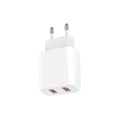 Сетевое зарядное устройство GoPower GP2U, 2 USB, 2.4 А, белое 10815941 - фото 16806113
