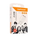 Сетевое зарядное устройство GoPower GP2U, 2 USB, 2.4 А, белое 10815941 - фото 16806114