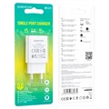 Сетевое зарядное устройство Borofone BA68A, USB, 2,1 А, белое 10402248 - фото 16806343