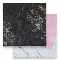 Фотофон двусторонний картон плотность 350 гр "Мрамор розовый и чёрный" 50х50 см 10174861 - фото 16806796