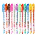Набор гелевых ручек, 24 цвета, металлик, корпус с рисунком, в блистере на кнопке 127754 - фото 16849016