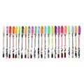 Набор гелевых ручек, 24 цвета, металлик, корпус с рисунком, в блистере на кнопке 127754 - фото 16849018