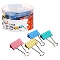 Набор зажимов для бумаг, 51 мм, цветные, 4 цвета, МИКС 545015 - фото 16850237