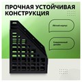 Лоток для бумаг cборный, вертикальный, 3 отделения, чёрный 601188 - фото 16851182