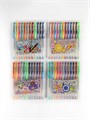 Набор гелевых ручек, 12 цветов, с блестками, с резиновым держателем, в пластиковой коробке 640994 - фото 16851469