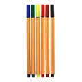 Набор капиллярных ручек "Полоски", 6 цветов, МИКС 641087 - фото 16851519