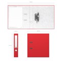Папка-регистратор А4, 50 мм, ErichKrause Standard, бумвинил, с этикеткой на корешке, нижний металлический кант, красная 789761 - фото 16852958
