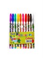 Набор гелевых ручек, 10 цветов, металлик, корпус с рисунком, в блистере на кнопке 893044 - фото 16854067