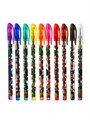 Набор гелевых ручек, 10 цветов, металлик, корпус с рисунком, в блистере на кнопке 893044 - фото 16854068