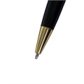 Ручка подарочная, шариковая "Рябь", поворотная, в пластиковом футляре, чёрная с золотистыми вставками 1087810 - фото 16854635