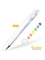 Ручка гелевая цветная Crown HJR-500P, чернила пастель белая, узел 0.7 мм 1088393 - фото 16854769
