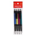 Набор ручек шариковых, 4 штуки, цветной корпус, с резиновым держателем, МИКС 1054781 - фото 16855102
