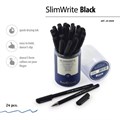 Ручка шариковая SlimWrite. BLACK, стержень синий, узел 0.5 мм 1113848 - фото 16855198