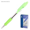 Ручка шариковая автоматическая PILOT Super Grip, резиновый упор, 0.7 мм, масляная основа, стержень синий, корпус зелёный 1194451 - фото 16855619