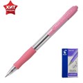 Ручка шариковая автоматическая PILOT Super Grip, резиновый упор, 0.7 мм, масляная основа, стержень синий, корпус розовый 1194450 - фото 16855644
