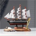 Декор настольный «Корабль мечты» с подставкой для ручки, микс, 6,5 х 13,5 х 14,5 см 1154040 - фото 16855691