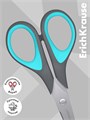Ножницы ErichKrause Standard+, 17 см, с улучшенной двойной заточкой, ручки с противоскользящими резиновыми вставками, МИКС 1241262 - фото 16855884